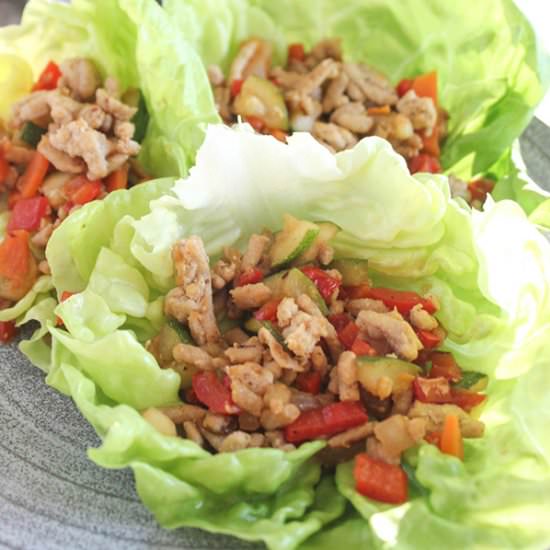 Asian Chicken Lettuce Wraps