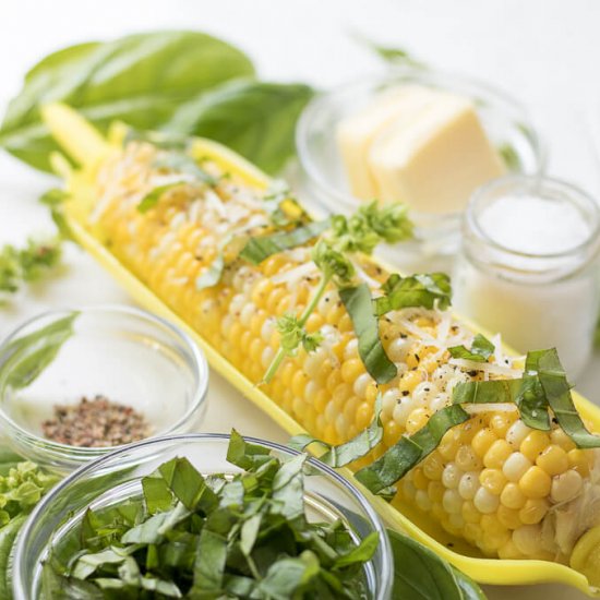 Basil Butter Corn