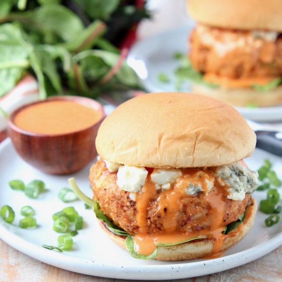 Buffalo Chicken Burgers