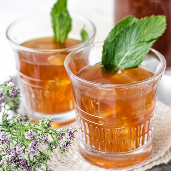 Sweet Mint Iced Tea (Paleo)