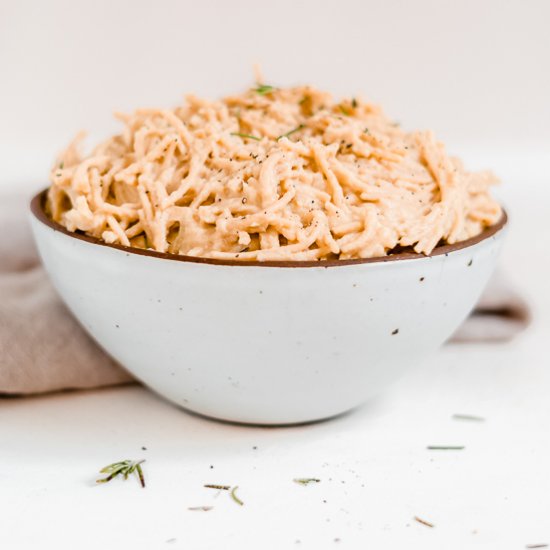 Vegan Cauliflower Alfredo Pasta