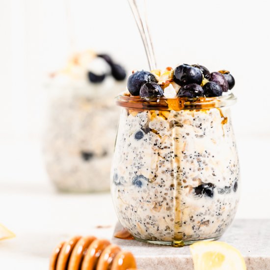 Lemon Poppy Seed Overnight Oats