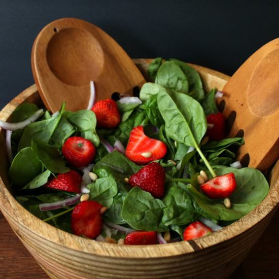 Summer Strawberry Spinach Salad