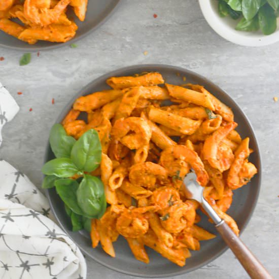 Instant pot shrimp pasta