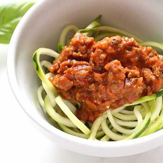 Spaghetti Sauce with Zoodles