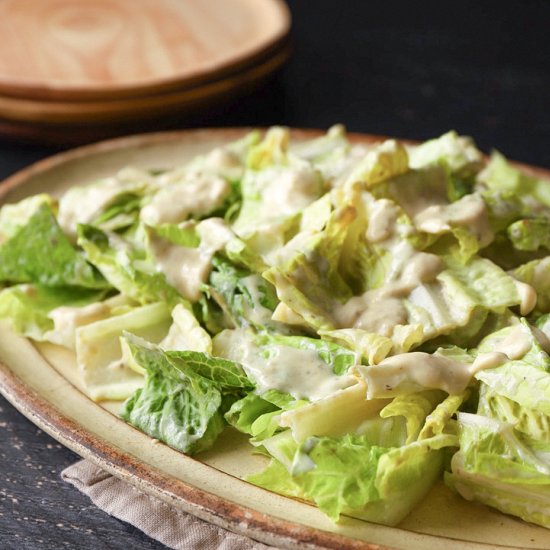 Creamy Tofu Caesar Dressing