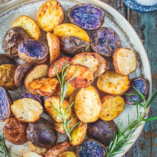 air fryer rainbow potatoes