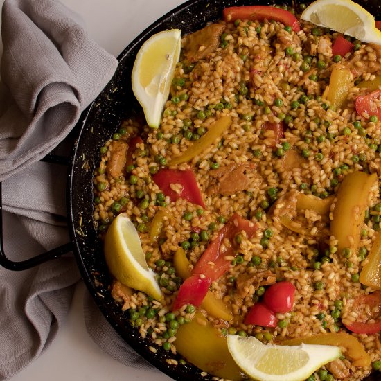 Vegan Spanish paella