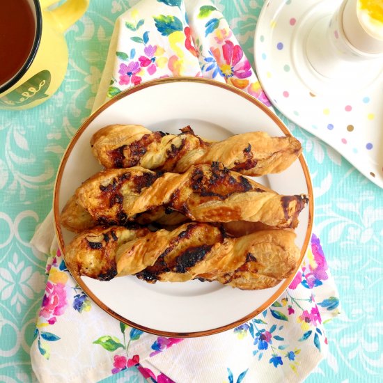 Truffle Honey Puff Pastry Straws