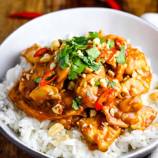 Chicken Satay Rice Bowls