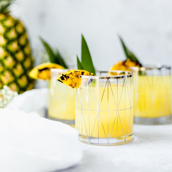 Spiked Grilled Pineapple Lemonade