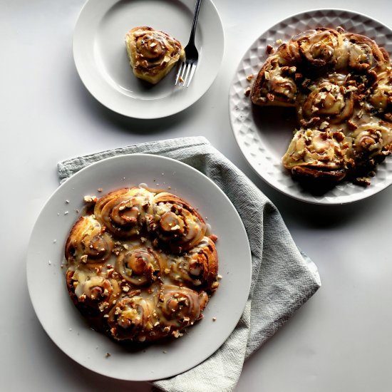 Speculaas Spiced Pear Scrolls