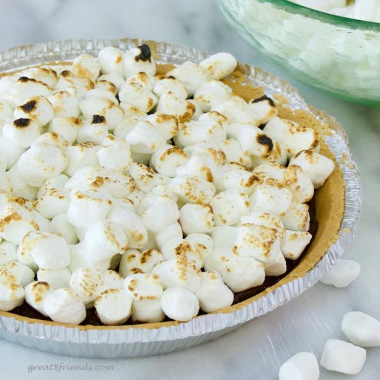 4-Ingredient No Bake S’mores Pie