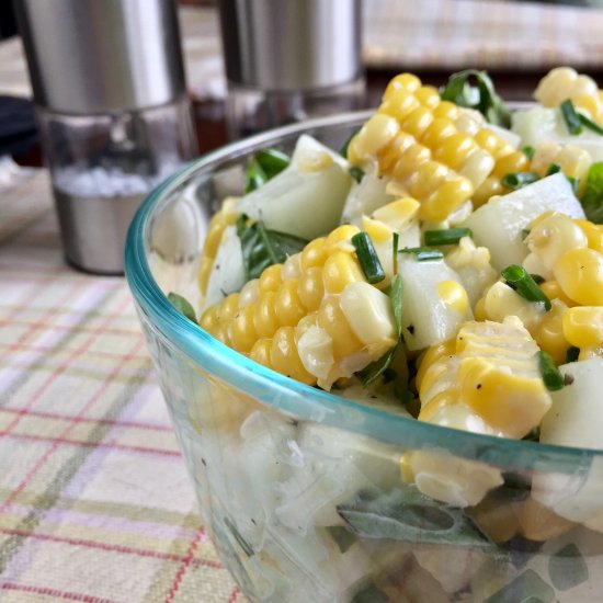 Homegrown Cucumber Salad