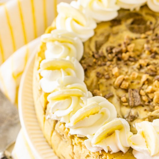 Toffee-Bananas Foster Cheesecake