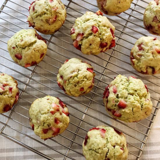 Strawberry Basil Muffins