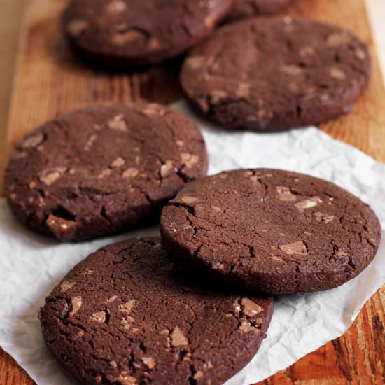 Chocolate Slice Sable Cookies