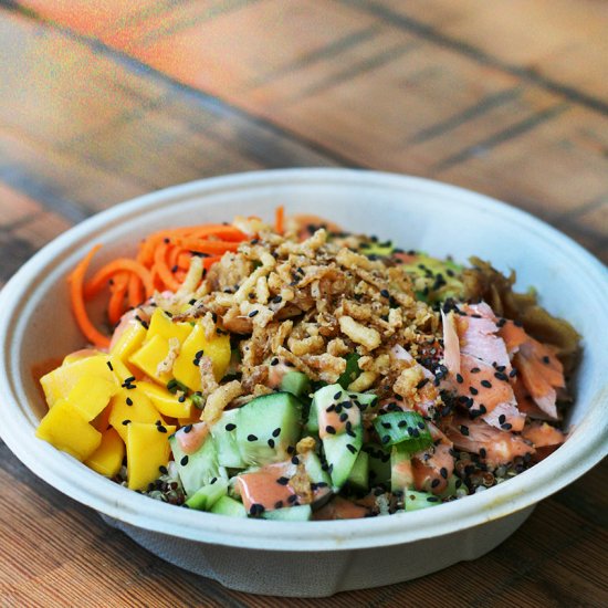 Cheap Quinoa Poke Bowls