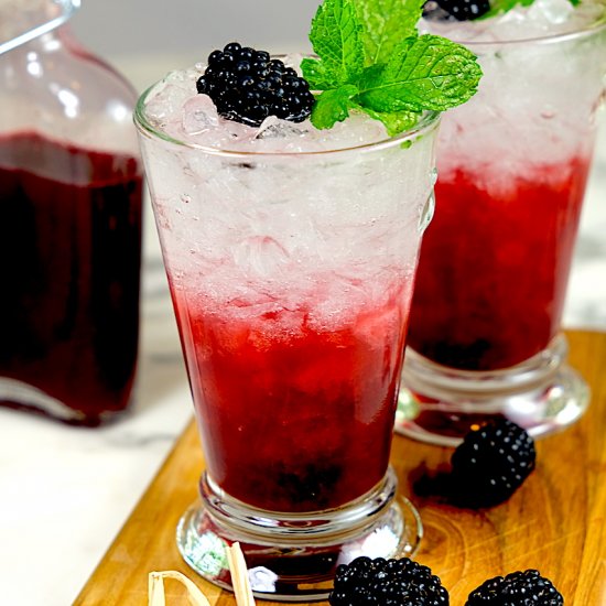 Blackberry Ginger Shrub