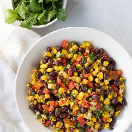 Roasted Corn and Black Bean Salad