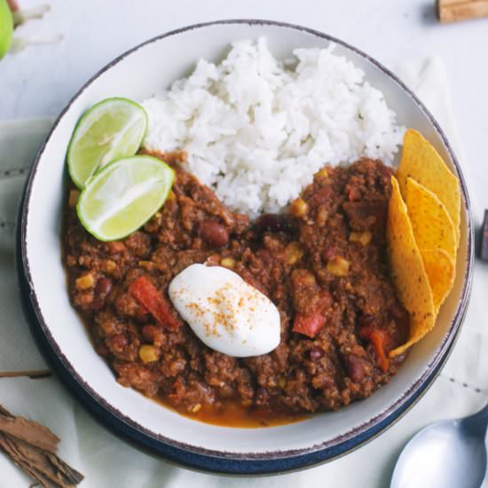 Easy Chilli Con Carne