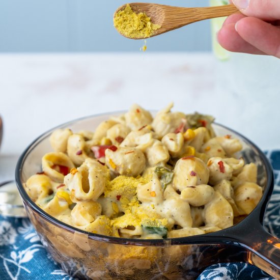 Vegan Mac and Cheese w Veggies