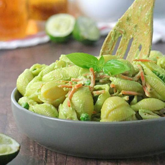 Pasta Salad with Lime Basil Aioli