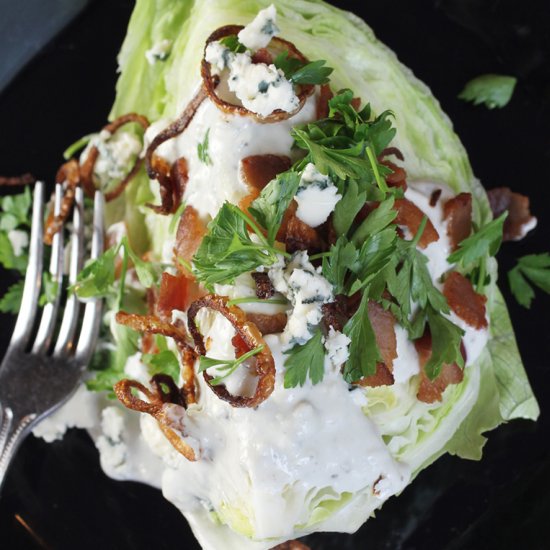 Wedge salad with Stilton