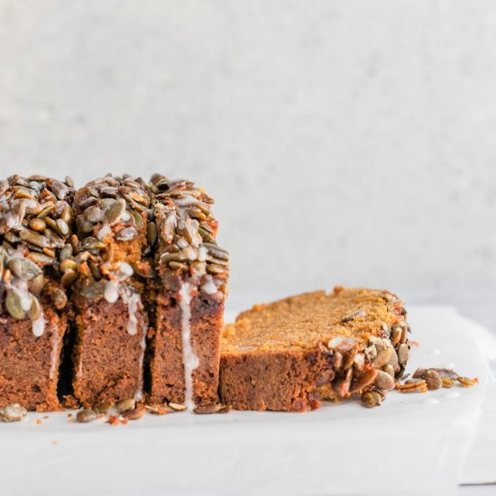 MOIST PUMPKIN BREAD WITH STREUSEL