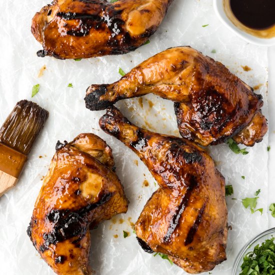 grilled tamarind ginger chicken leg