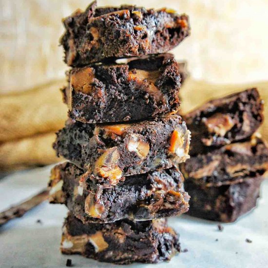 Triple Caramel Chocolate Brownies