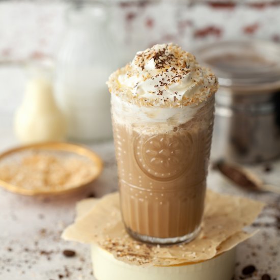 Sweet Iced Coffee with Coconut Milk