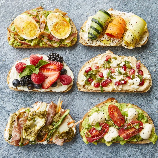 6 Gourmet Toasts