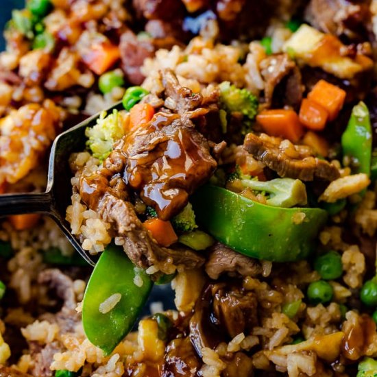 TERIYAKI BEEF CASSEROLE