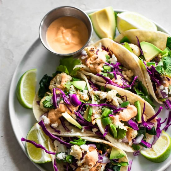 Crispy Cauliflower Tacos