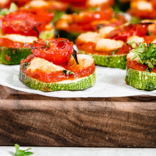 Easy Zucchini Pizza Bites