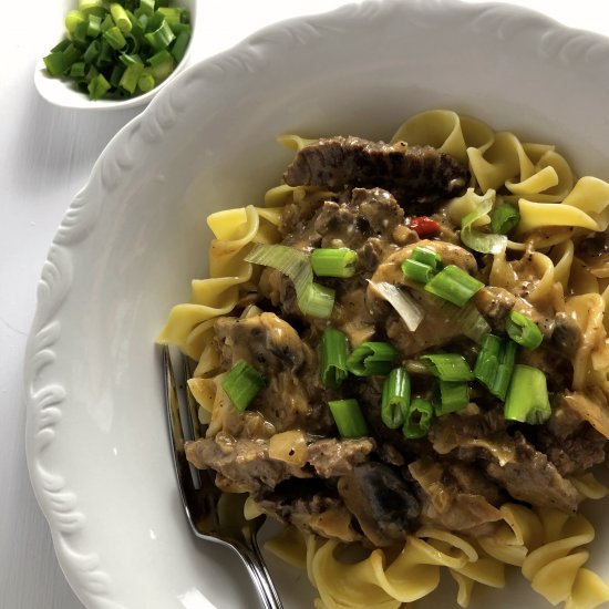 Beef Stroganoff