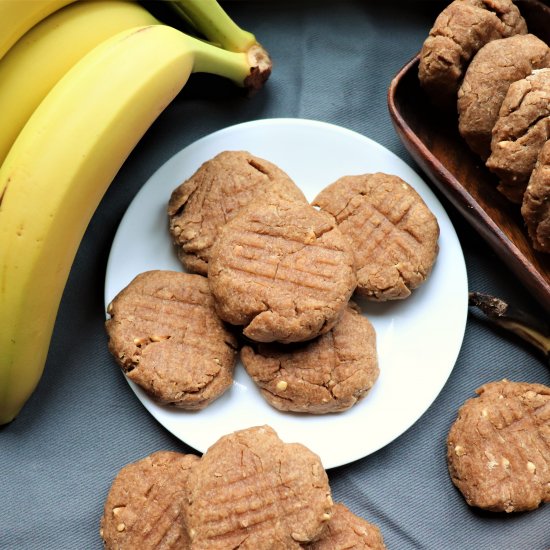 5-Ingredient Banana Peanut Cookie