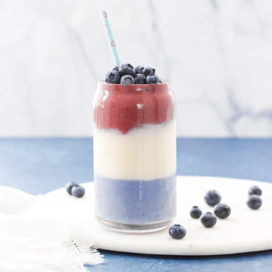 Dye-Free Red, White & Blue Smoothie