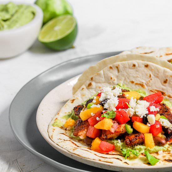 Fish Tacos with Watermelon Salsa