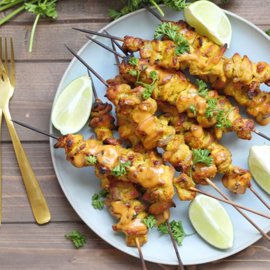 Chicken Satay Skewers