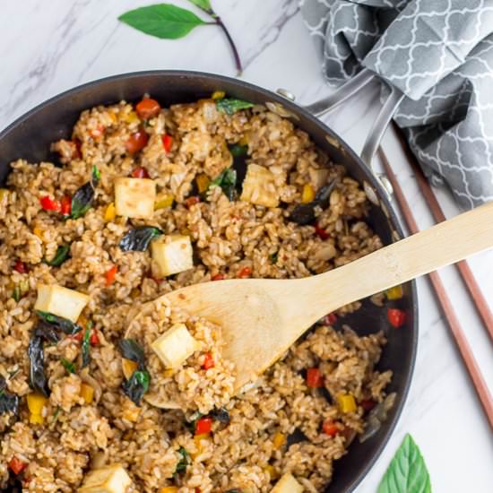 Vegan Thai Basil Fried Rice