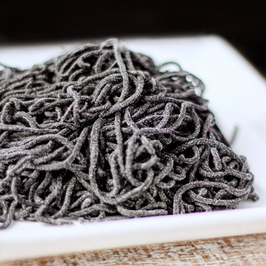 Homemade Squid Ink Pasta