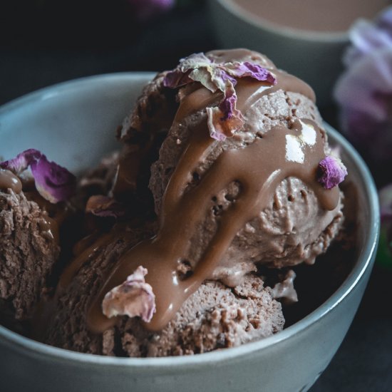 vegan chocolate pistachio ice cream