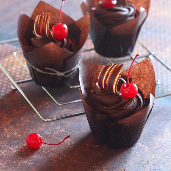 Chocolate Cherry Cupcakes