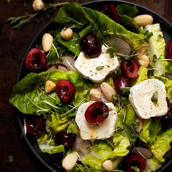 Cherry & Goats Cheese Salad