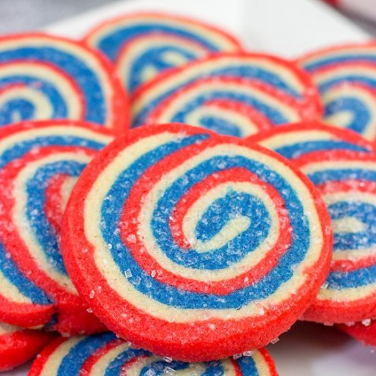 Red White and Blue Cookies