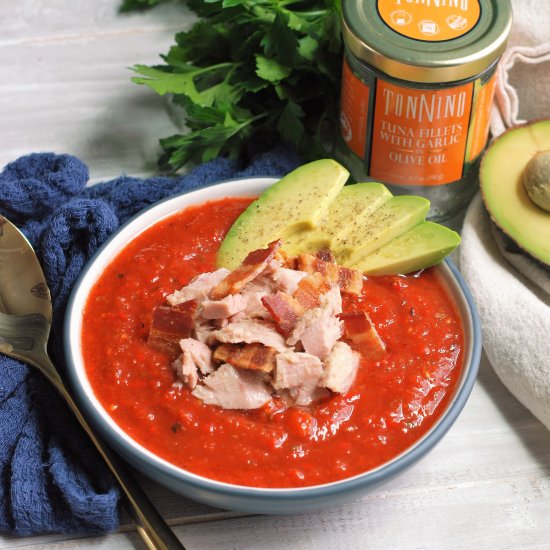 Roasted Red Bell Pepper Gazpacho