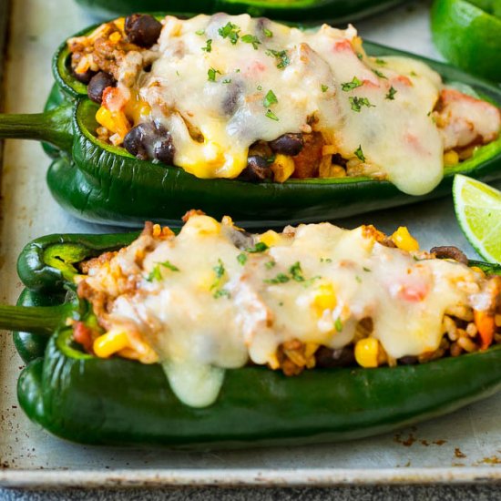 Stuffed Poblano Peppers