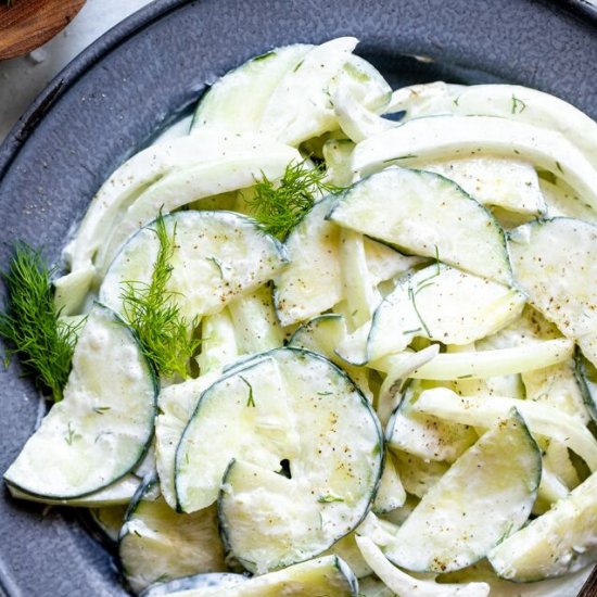 Low Carb Keto Cucumber Salad